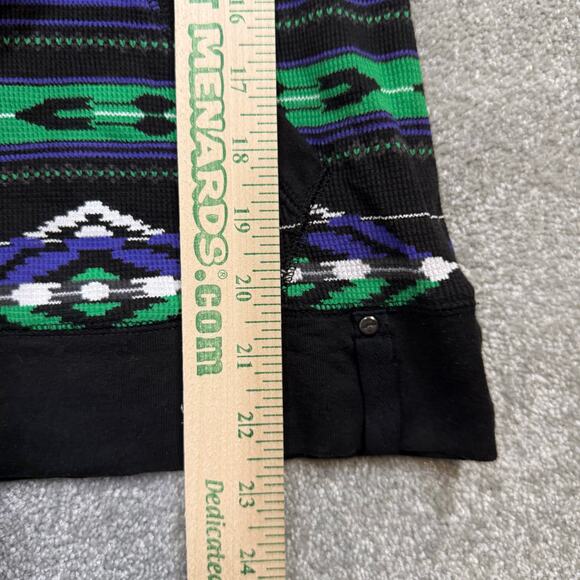 Lauren Ralph Lauren Active Aztec Southwest Thermal Cowl Neck Sweatshirt Top Med - Picture 11 of 13